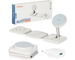 Dockingstation geschikt voor MagSafe oplader - Geschikt voor iPhone, Apple Watch en AirPods Oplaadstation + USB Adapter - Draadloze Oplader - Wireless Charger - Snellader