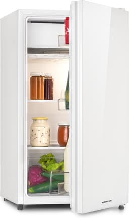 Klarstein Luminance Frost Koelkast - Capaciteit: 91 Liter - Energie-efficiëntieklasse E - Crispvak - 2 Glazen schappen - 3 Deurvakken - 41 Db - Temperatuurinstelling: 7 Standen - Wit — thumbnail 1