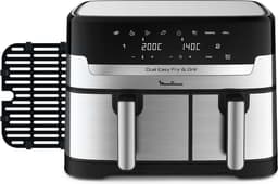 Moulinex Dual Easy Fry & Grill EZ905D20 - Airfryer - 8,3 L - Stainless Steel — thumbnail 3