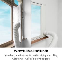 Klarstein mobiele airconditioner met luchtafvoerslang, 4-in-1 airconditioner met ventilator, luchtontvochtiger & nachtmodus, kleine & draagbare airconditioner voor thuis & op kantoor, app-bediening, 7000 BTU - voor 23 m² - Afstandsbediening 3-in-1 — thumbnail 13