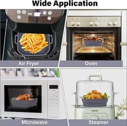Airfryer siliconen rond mandje – Heteluchtfriteuse siliconen bakvormen - Airfryer accesoires – Heteluchtfriteuse siliconen bakvormen – Airfryer accessoires — thumbnail 3