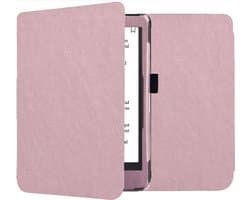 Geschikt voor Kobo Libra Colour Hoes – 360º Bescherming - Shock Proof Sleepcover – Flip Cover Rosé