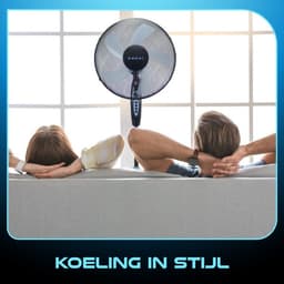 Beper P206VEN130 - Staande Statiefventilator met Timer - Statiefventilator - Ventilator op Statief - Staande Ventilator - Verplaatsbare Ventilator - Mobiele Ventilator - Zwart — thumbnail 5