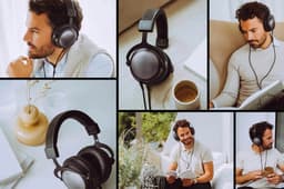T1 HiFi hoofdtelefoon met kabel, Tesla Technology 32 Ohm, zwart — thumbnail 5