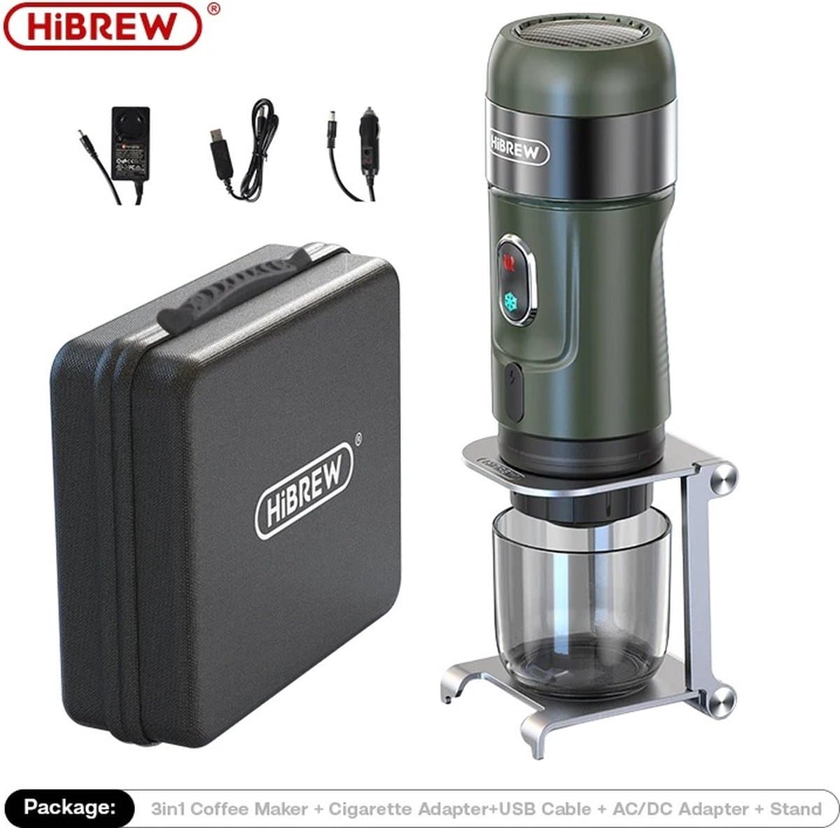 koffiezetapparaat - Draagbare koffiemachine - koffiemachine - 3-in-1 Koffiezetapparaat - Capsule - Espressomachine voor Dolce Gusto, Nes Capsules en Potkoffie — afbeelding 1