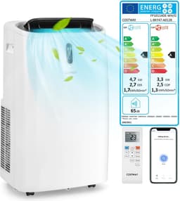 Costway 5-in-1 Mobiele Airco 16000 BTU met WIFI Bediening - Luchtontvochtiger Met Afstandsbediening - Verwarmen & Koelen - Ruimtes Tot 45m² — thumbnail 2