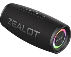 Zealot S56 Bluetooth Speaker - RGB - Uitstekende Bass - Waterdicht - 3D Surround sound - Speaker - Muziek - Luidspreker - Draadloos - Outdoor - Zwart - 40W