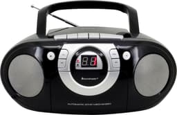Soundmaster SCD5100SW - Boombox met FM-radio, CD- en cassettespeler, zwart — thumbnail 3