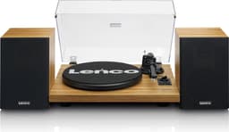 Lenco Platenspeler met Bluetooth - Twee externe Speakers - Ingebouwde Versterker - LS-500OK - Hout — thumbnail 1