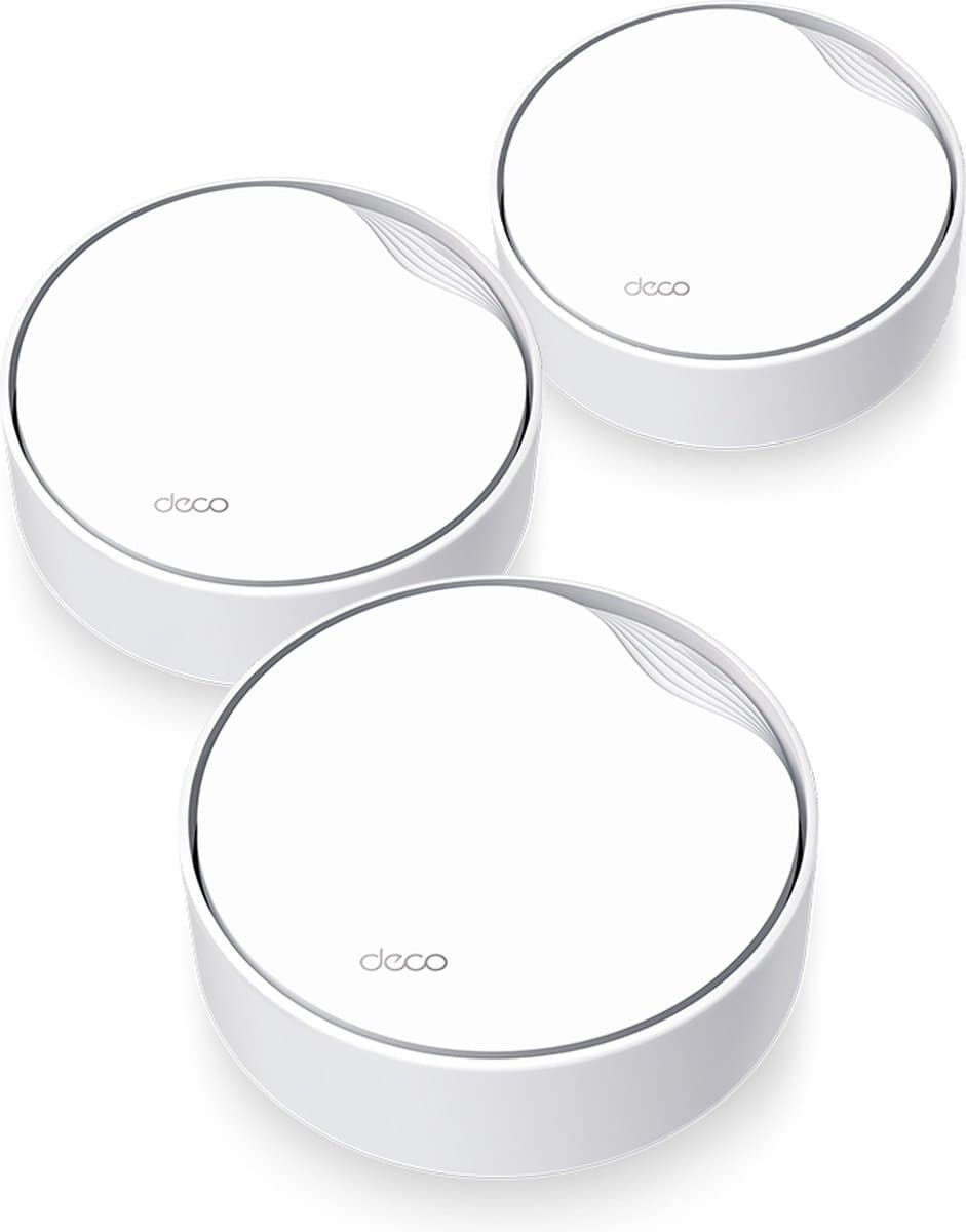 TP-Link DECO X50-PoE (3-PACK) Dual-band (2.4GHz / 5GHz) Wi-Fi 6 (802.11ax) with 2 Ethernet Ports — afbeelding 1