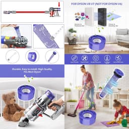 Dyson V7 en V8 Filters (3+3 Stuks, Plus.Parts® alternatief voor 965661-01 / 967478-01) — thumbnail 4