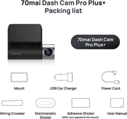 70Mai Dash Cam A500S + Rear Cam Set - dashcam voor auto (voor en achter) - Zwart — thumbnail 3