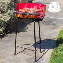 Barbecue Ø36 cm - Bestemd voor Houtskool, Briquetten of Hout - 4 Hoogte standen - 51.5 cm Hoog - Staal - — thumbnail 2