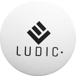 Ludic Anti-static Logo Felt slipmat White NOstatic LP Mat — thumbnail 1