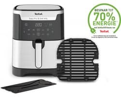 Tefal Easy Fry & Grill XXL EY801D - 2-in-1 Airfryer - 6,5L - Grillfunctie - Voor 6 Personen - RVS
