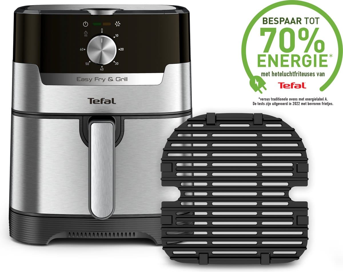 Tefal Easy Fry & Grill 2-in-1 EY501D - Heteluchtfriteuse - Grill - XL — afbeelding 1
