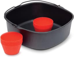 Philips Ovenschaal & Bakblik Airfryer Accessoire - HD9945/01 - Geschikt voor Philips - Bakaccessoire met 7 muffinvormen — thumbnail 2