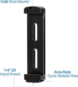 Ulanzi U-Pad Pro Tablethouder metaal met Cold Shoe Mount - Universeel tot 25,4cm breed - Tablet houder voor statief - 1/4inch schroefaansluiting - Zwart — thumbnail 5