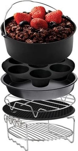 Ktichen & Home Heteluchtfriteuse Accesoires Set - Geschikt voor Airfryer XL en XXL - ⌀ 20 cm — thumbnail 1