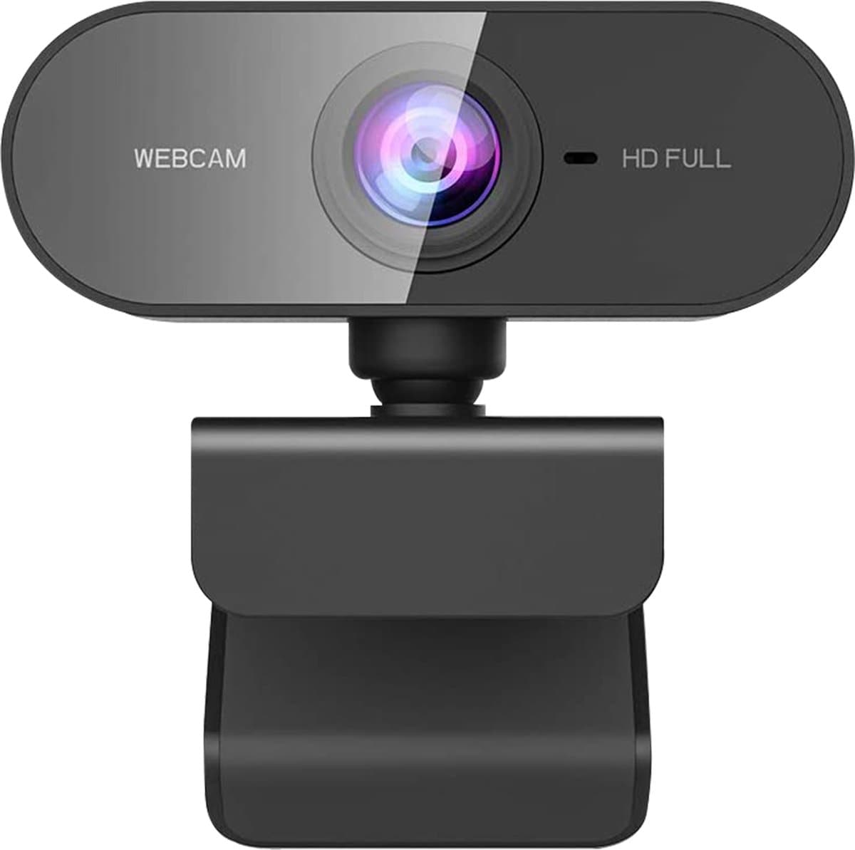 Full HD Webcam voor PC & Laptop - Ingebouwde Microfoon - Autofocus - Plug and Play - Voor Android, iOs en Windows — afbeelding 1