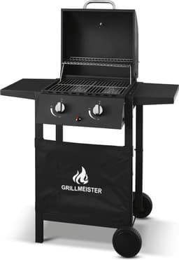 Gas bbq barbecue- met zijbrander- tafelmodel-zwart-met wielen-hoge kwaliteit — thumbnail 5