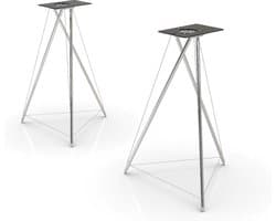 Q Acoustics Concept 300 Speaker Stand Vloer Metaal, Kunststof Zwart, Roestvrijstaal