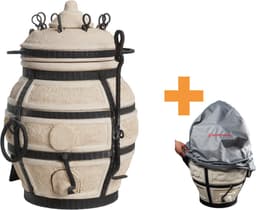 Keramische tandoor Don Sarmat - Multifunctionele Houtoven BBQ - Voor de Fijnproever! *** Met stof- en waterdichte beschermhoes — thumbnail 1