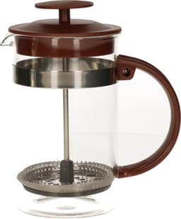 Cafetiere French Press koffiezetter bamboe - 600 ml - Koffiezetapparaat voor verse koffie - 16 x 9 x 18 cm — thumbnail 1