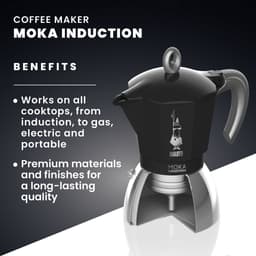 Bialetti Moka Induction - Percolator - Zwart - 6 kops — thumbnail 5
