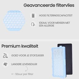 BukkitBow - Hepa Filters voor Miele Classic Compact C1/C2/C3 - Vervang Filter - Set van 2 Stuks — thumbnail 4