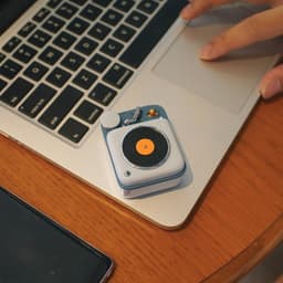 MUZEN Button Mini - Draagbare Draadloze Bluetooth Luidspreker - Berry Blauw — thumbnail 4