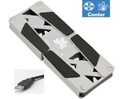 LOUZIR Laptop Koeler - Laptop Standaard - USB - Notebook Stand - Notebook Cooler