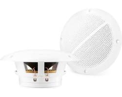 Plafondspeakers - Vonyx MSV50 - 5'' inbouw speakers - Spatwaterdicht - 80W - Wit