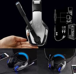 Kotion Each G5300 Stereo Gaming Headset – Blauw/Zwart — thumbnail 4