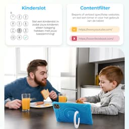 ATouch Combipakket - Kindertablet Tab 10 Plus + Kinderkoptelefoon - 64GB+64SD - Vanaf 3 jaar - Blauw — thumbnail 5