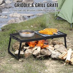 VEVOR BBQ Gills Houtskoolgrill Opvouwbare Grill Tafelgrill 570 X 285 X 230 Mm, 6 Kg Belastbare Draagbare Reisgrill Outdoor Campinggrill 300 ℃, Grillrooster + Grillplaat voor Tuinfeesten, Picknicks, Terras — thumbnail 5