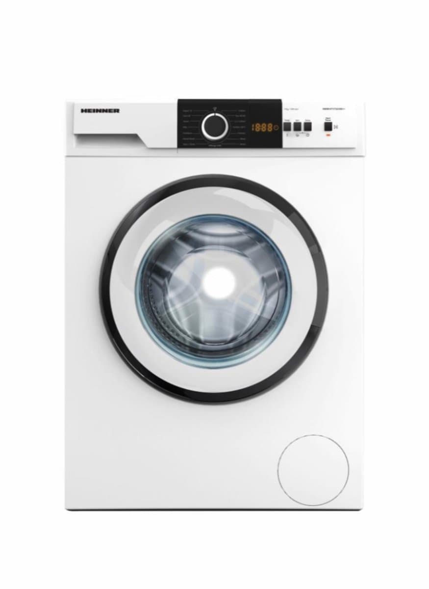 Heinner HWM-VT1712CHD++ Wasmachine 7 kg – 15 Wasprogramma’s – Allergy Safe – Digitaal Display – 1200 tpm – Kinderslot – Foamdetectie – Wit – 5 Jaar Garantie — afbeelding 1