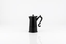 KNIndustrie Lady Anne Koffiezetapparaat, Zwart: Italiaans design koffiezetapparaat van hoge kwaliteit in aluminium — thumbnail 1