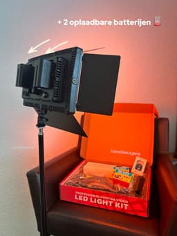 LuminexPro RGB U800 Studiolamp – 50W – Bi-color LED & Softbox – Statief 2m – Bluetooth Afstandsbediening – Fotografie & Videografie – 3200K-5600K — thumbnail 3