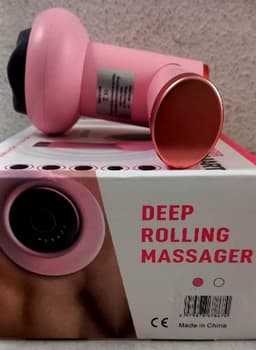 FineMart - Dieprollende Massage - Massage Pistool - Massage Apparaat - Cellulite Massage Apparaat - Oplaadbaar en Draadloos - Roze — thumbnail 3