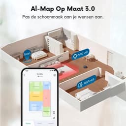 eufy X10 Pro Omni - Complete Robotstofzuiger wit - Met dweil en Vervangingssets - Robot Vacuum 8000 Pa zuigkracht - Tapijt detectie - AI-obstakel vermijding- Wast en droogt de dweil- Automatisch legen en vullen — thumbnail 3