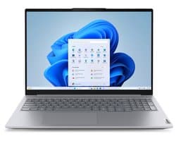 Lenovo ThinkBook 16 G8 IRL Intel Core 7 240H Laptop 40,6 cm (16") WUXGA 16 GB DDR5-SDRAM 512 GB SSD Wi-Fi 6E (802.11ax) Windows 11 Pro Engels Grijs