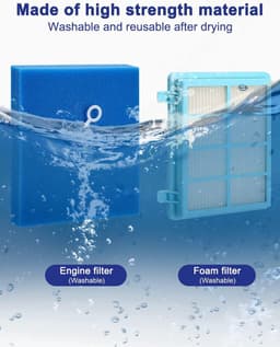 3 stuks stofzuigerfilters voor Philips PowerPro Compact, Active, City & Power Cyclone, reservefilterset voor Philips FC8010/01 FC9334, FC9550, FC9555, FC9556, vloerstofzuiger FC9331/09 FC9332/09 — thumbnail 3