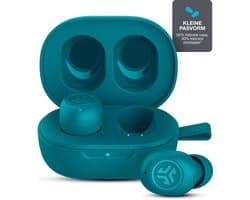 JLab JBuds Mini Draadloze Oordopjes - Bluetooth Oortjes Draadloos - 20 uur Batterijduur - Klein Design - Noise Cancelling Microfoon - Touch Sensoren - Multipoint - Aqua