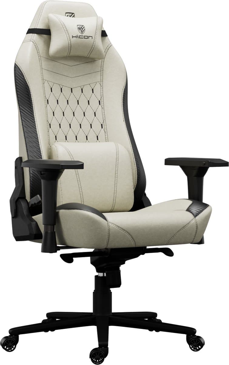 HICON® Gamestoel - Luxe Premium Game Stoel - Game Chair - Game Stoel - Ergonomische Gamestoel - Apex Serie Renegade - Beige — afbeelding 1