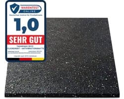 FLOORDIREKT Premium Anti-Trilmat 60x60cm - Made in Germany - Voor Wasmachines, Drogers etc. - Kan op Maat worden gesneden - Verkrijgbaar in 4 Diktes (60 x 60 x 1,0 cm)
