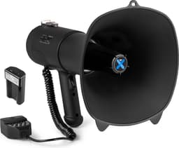 Vonyx MEG090 Megafoon set met lithium-ion accu - 90W Megafoon met sirene en Bluetooth - Zwart — thumbnail 1