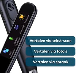 Aipen Vertaalcomputer - Vertaal Apparaat - Vertaalpen - 142 Talen - Slimme Vertaler - Smart Scanner Translator - Ai Vertaal Apparaat - Spraak Vertaal Functie - Voorleespen - Zakelijk Woordenboek - Met Lcd-Scherm - Draagbare Vertaler - Zwart — thumbnail 4