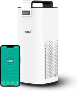 RYER Luchtreiniger XL - HEPA 13 filter + Koolstoffilter - CADR 350 m3/u - Helpt bij hooikoorts, allergieën, huisstofmijt en stof - Luchtkwaliteitsindicator - Slaapstand - Met App — thumbnail 1