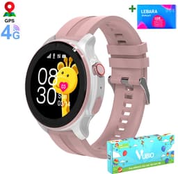 VUBIO 4G Kinder Smartwatch L1 - GPS - Incl. SIM - Videobellen - Roze — thumbnail 1
